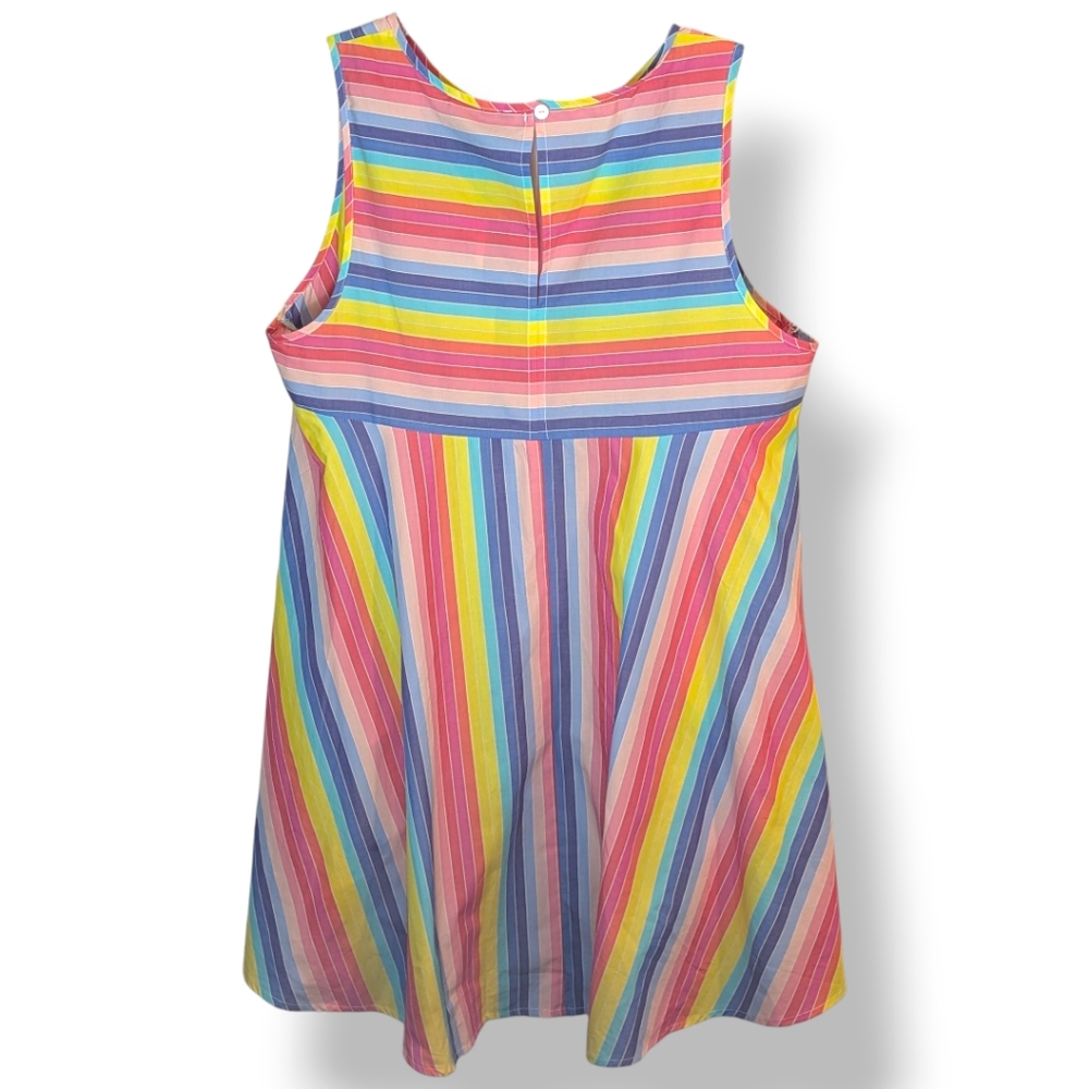 Melissa Paige Rainbow Stripe Swing High Low Hem Tank Top Women's Medium NWT - Picture 12 of 16